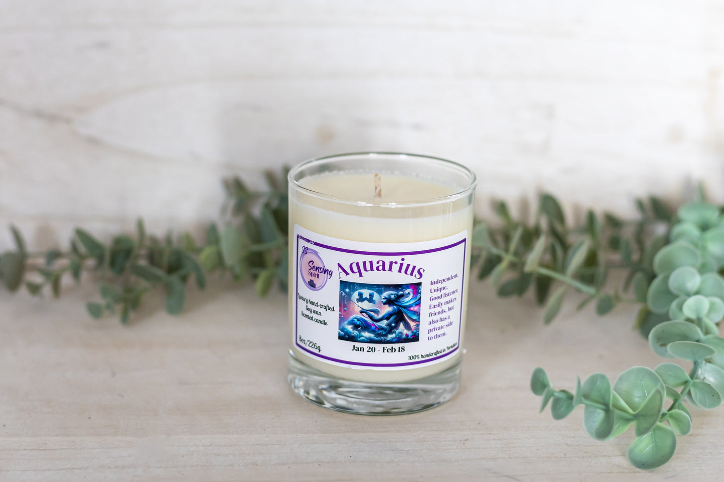 Aquarius candle