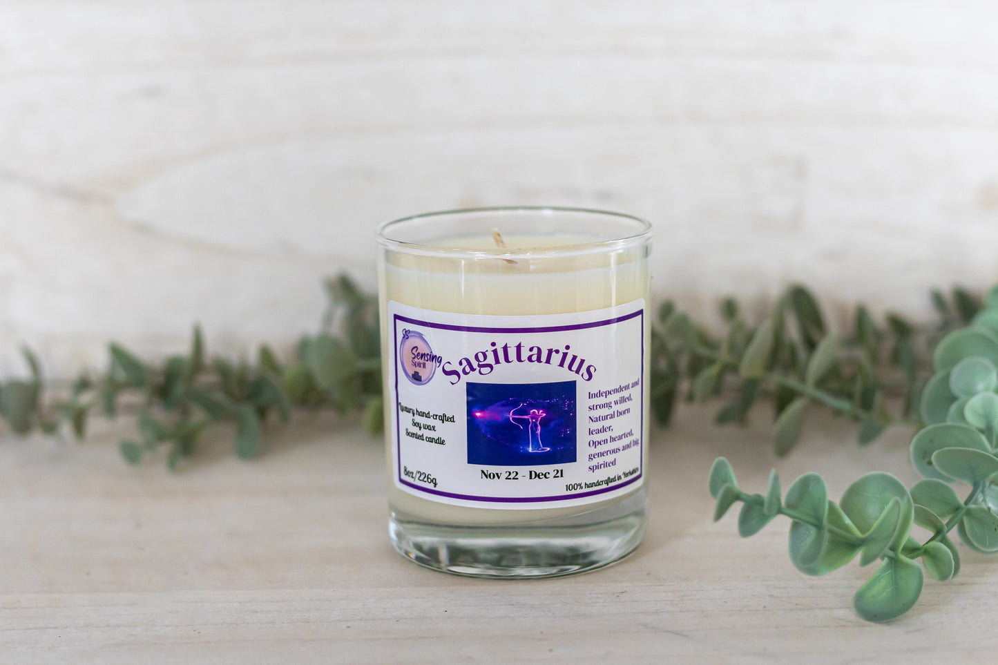 Sagittarius zodiac candle