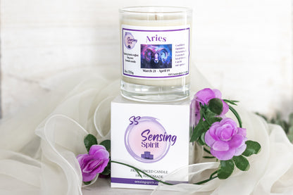 Aries birthday candle fragrancewd with Fariy or Angel.