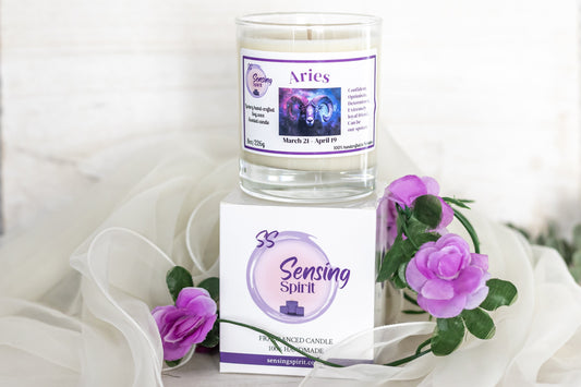 Aries candle with box