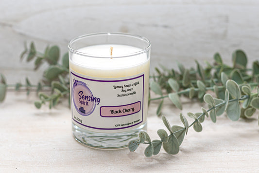 Black cherry candle