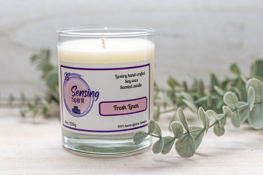 Fresh linen candle