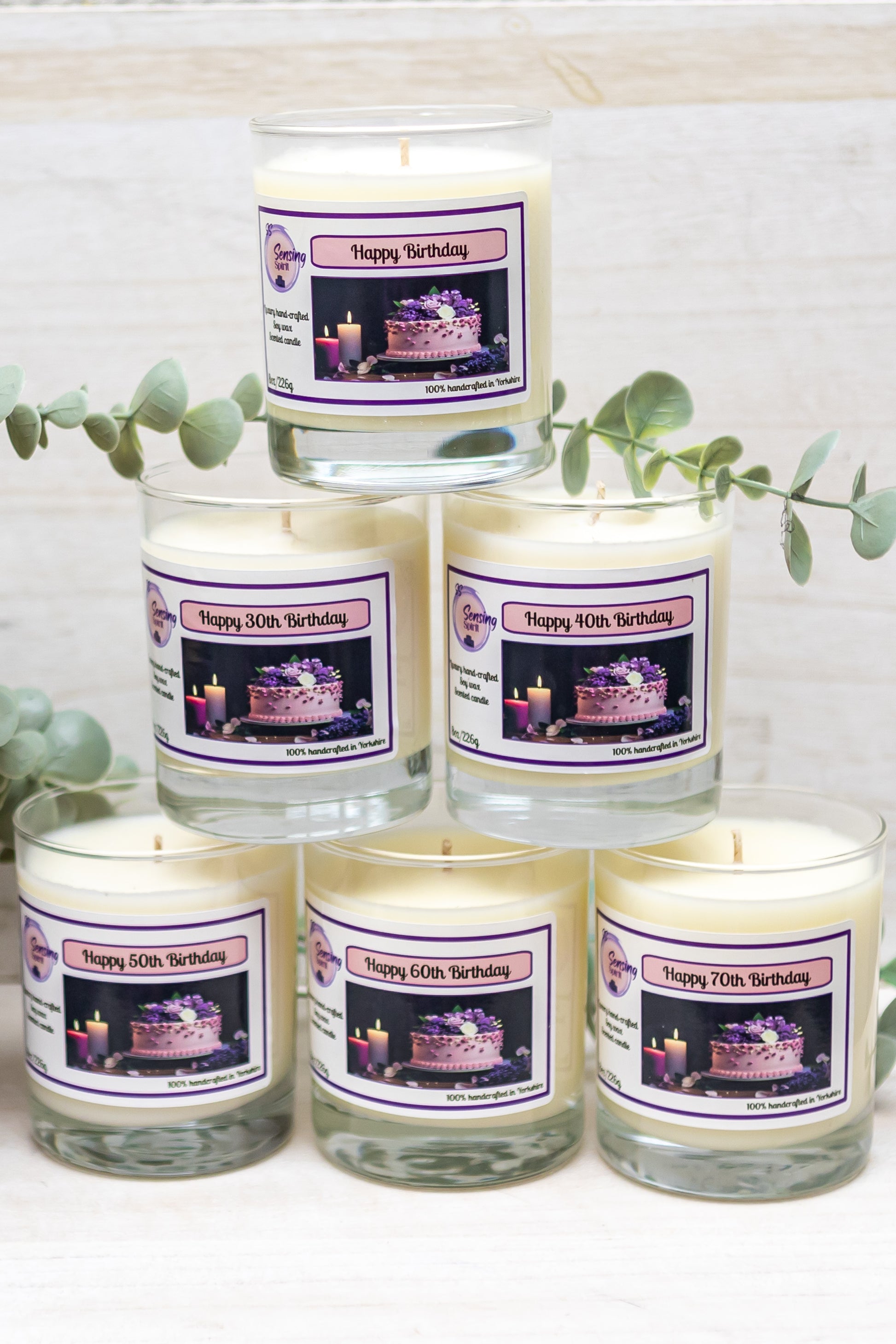 Happy birthday candle collection