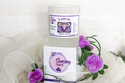 Taurus candle with box